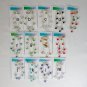 DIY Crystal bead YOU DESIGN silver chain bracelet with charms YOUR CHOICE COLOR