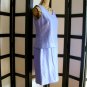 Robbie Bee NWT blue violet purple beaded silk tank skirt 2 pc set size 6
