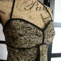 Nine West NWT tiger silk flowing dress ruched empire waist halter size 8