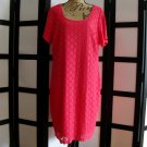 Ronni Nicole NWT coral orange lace eyelet short sleeve sheath dress 1X Ronni Nicole NWT coral orange lace eyelet short sleeve sheath dress 1X