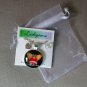 Angel Cat heart cabochon charm pendant necklace