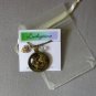 Celtic dog brown cabochon charm pendant necklace