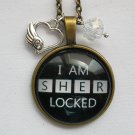 I am sherlocked Sherlock cabochon charm pendant necklace