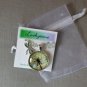 Dragonfly on cursive writing cabochon charm pendant necklace