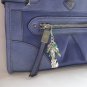 Kitty cat Zipper Purse Charm green crystal glass bead