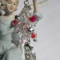 Kitty cat Zipper Purse Charm red pink crystal bead