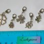 Four leaf clover Zipper Purse Charm good luck Lot of 4