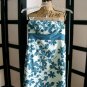 Wassimo NWT reversible 2 style blue floral strapless empire dress M