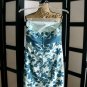 Wassimo NWT reversible 2 style blue floral strapless empire dress M