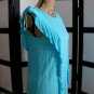Joseph A Qu&acirc;��est-ce que c&acirc;��est silk? NWT aqua blue ruffle tunic sleeveless top S