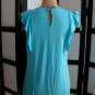 Joseph A Qu&acirc;��est-ce que c&acirc;��est silk? NWT aqua blue ruffle tunic sleeveless top S