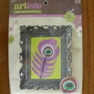Artiste purple peacock feather mini counted cross stitch kit Artiste purple peacock feather mini counted cross stitch kit
