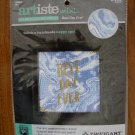 Artiste Best Day Ever blue watercolor marble mini counted cross stitch kit Artiste Best Day Ever blue watercolor marble mini counted cross stitch kit