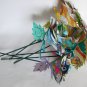 Recycled comic strip rose rainbow paper flower bouquet