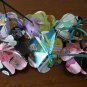 Recycled comic strip page dark colorful rose paper flower bouquet