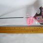 Recycled comic strip page dark colorful rose paper flower bouquet