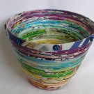 Recycled magazine true rainbow blue flower large 5x7 Recycled magazine true rainbow blue flower large 5x7