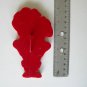 Vintage red plastic cookie cutter pumpkin turkey tree santa lot of 8