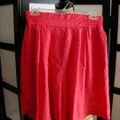 Tarazzia orange coral elastic back silk shorts skort L Tarazzia orange coral elastic back silk shorts skort L
