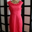 Maggy L coral empire waist floral neck sheath floral neckline size 8 Maggy L coral empire waist floral neck sheath floral neckline size 8