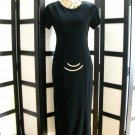 Giorgio Fiorline NWT black velour princess seam evening dress retro size 5-6 Giorgio Fiorline NWT black velour princess seam evening dress retro size 5-6