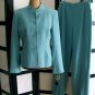 Kaspar NWT blue jacket blazer pants suit size 6 and 4 mismatch 2 pc set