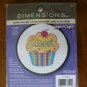 Dimensions Learn a Craft Dolphin Delight & Cupcake cross stitch kit lot of 2