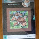 Artiste Den Mother fox babies grapes counted cross stitch kit 1388800 Artiste Den Mother fox babies grapes counted cross stitch kit 1388800