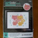 Artiste Mini Cute Kitties princess cat friend counted cross stitch kit 1576529