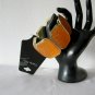 Charles Klein peach gold shiny glittery chunky stretch bracelet