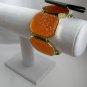 Charles Klein peach gold shiny glittery chunky stretch bracelet