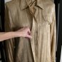 Jacqueline Ferrar light brown floral silk long sleeve top M