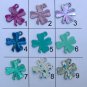 Four leaf clover Zipper Purse Charm good luck Lot of 4