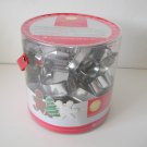 Wilton Christmas metal cookie cutter set of 18 holiday shapes