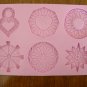 Wilton pink flower heart star candy mold vintage 1975 collector item