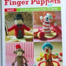 Finger Puppets Knit cat frog princess pig pattern book leaflet GMC Books Finger Puppets Knit cat frog princess pig pattern book leaflet GMC Books