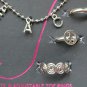 No Boundaries anklet peace sign flower charm anklet toe rings set NWT