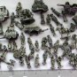 Pewter metal miniature figurines village people train horse buggy western 95 IRS china lot 50