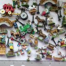 Painted pewter metal miniature figurines village people horse bridge lamp post 99 IRS china lot 60 Painted pewter metal miniature figurines village people horse bridge lamp post 99 IRS china lot 60
