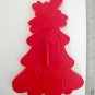 Wilton red plastic christmas cookie cutters fat santa tree wreath lot 3