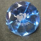 Blue Crystal I Love You