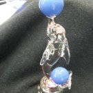 GLASS DOLPHIN STATUE LITES UP