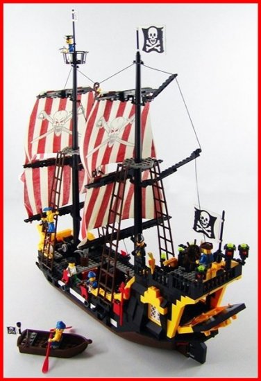 5.1LBS Enlighten 308 - Huge Black Pearl Pirate Ship Boat Figure Brick ...