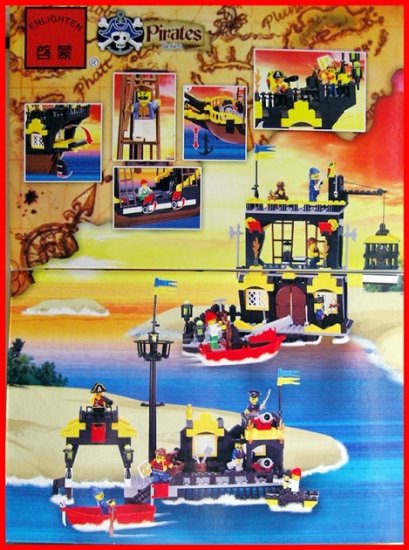 ADVENTURE Black Pirates Ship Boat Model Figure Brick Set Fit LEGO - New ...