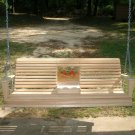 Cypress 5 ft. "Frogs" Porch Swing