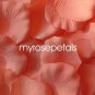 Petals - 1000 Silk Rose Petals Wedding Favors - Solid Colors - Peach