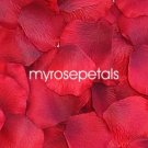 Petals - 1000 Silk Rose Petals Wedding Favors - Solid Colors - Red