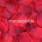 Petals - 1000 Silk Rose Petals Wedding Favors - Solid Colors - Red