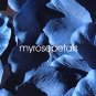 Petals - 200 Silk Rose Petals Wedding Favors - Solid Colors - Royal Blue