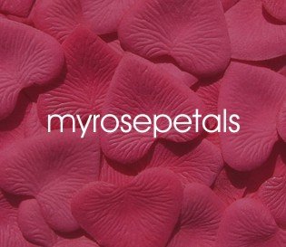 Petals - 1000 Heart Wedding Silk Rose Flower Petals Wedding Favors - Hot Pink
